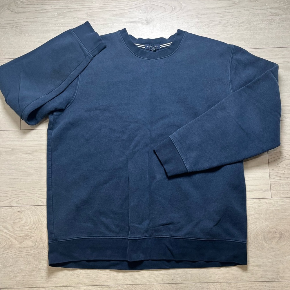 Land’s End Men’s Sweatshirt Thick Navy Size XL